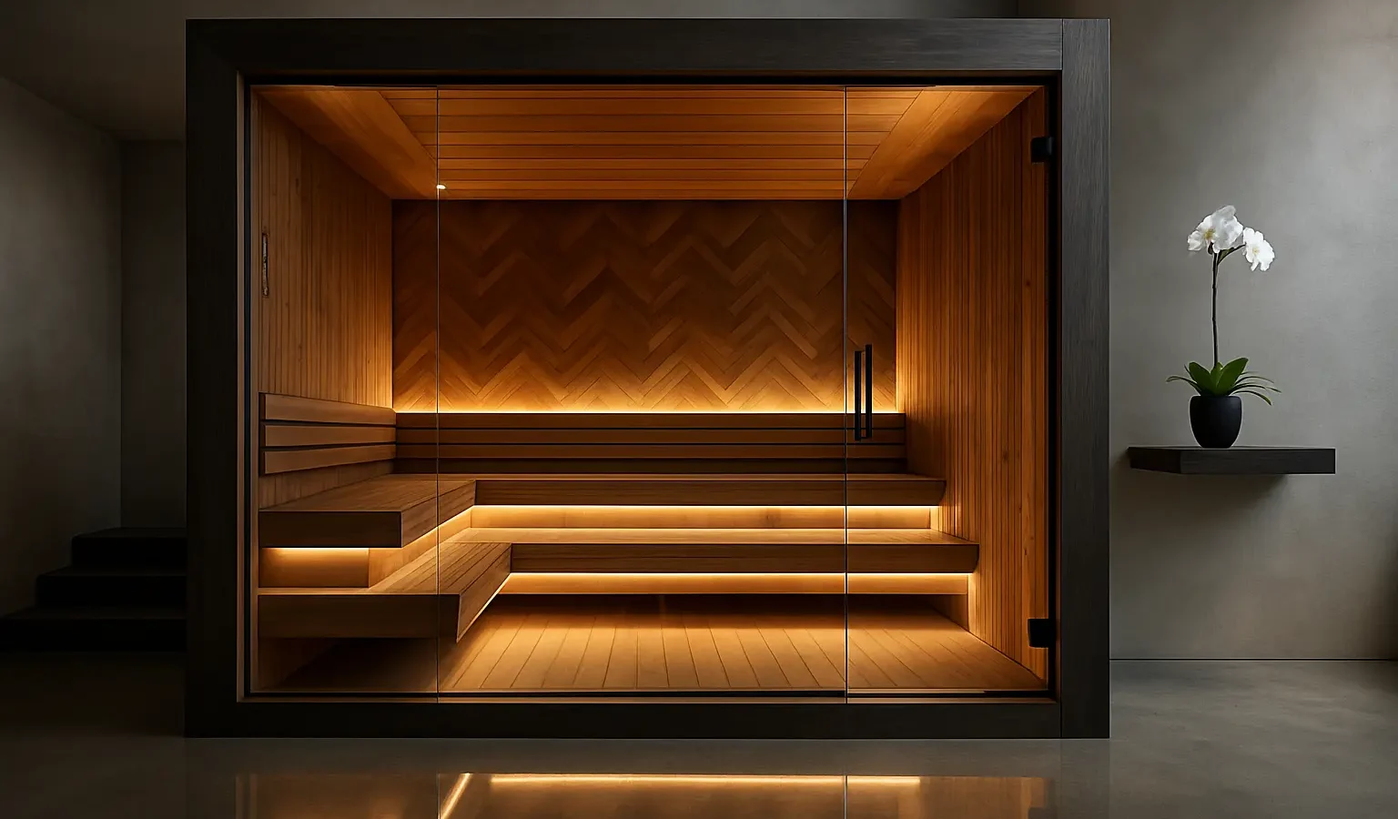 Design-Sauna mit Glasfront: Die schönsten Modelle