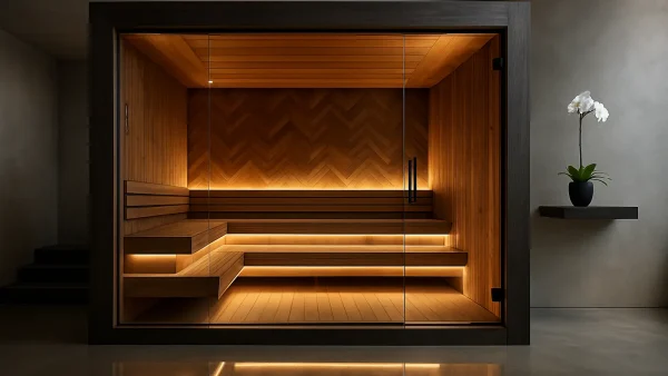 Design-Sauna mit Glasfront: Die schönsten Modelle