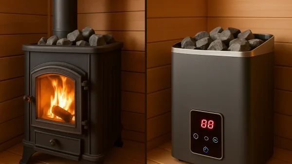 Holz-Saunaofen vs. Elektro: Was lohnt sich mehr?
