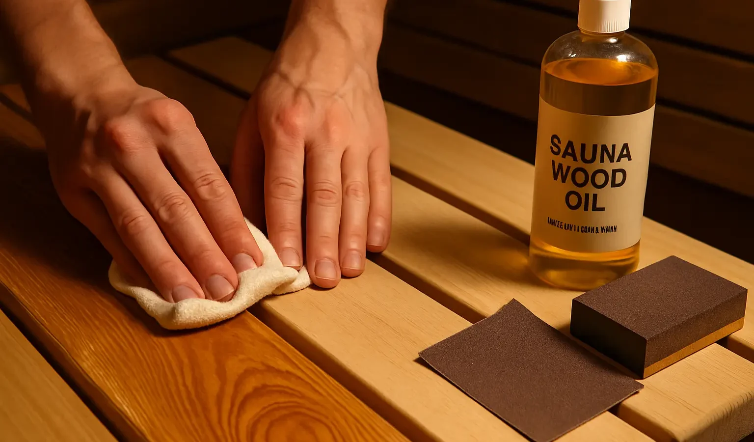 Saunaholz pflegen: Ölen, schleifen oder behandeln?