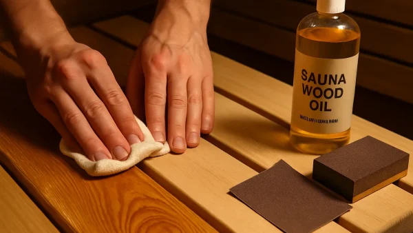 Saunaholz pflegen: Ölen, schleifen oder behandeln?