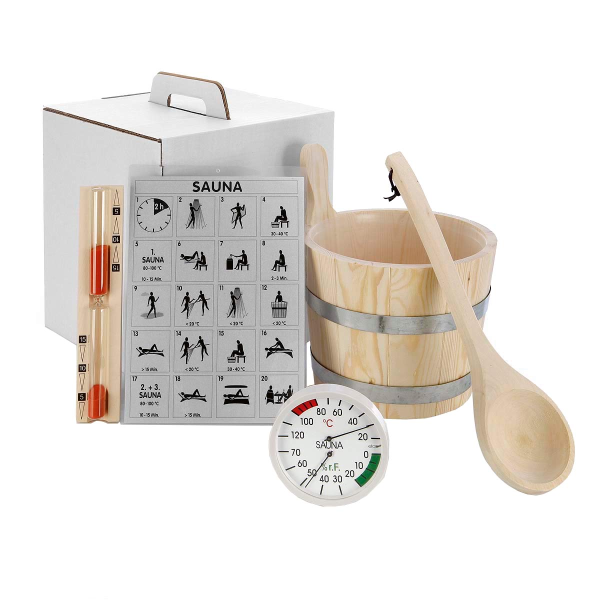 ELIGA Deluxe Sauna Zubehör Set
