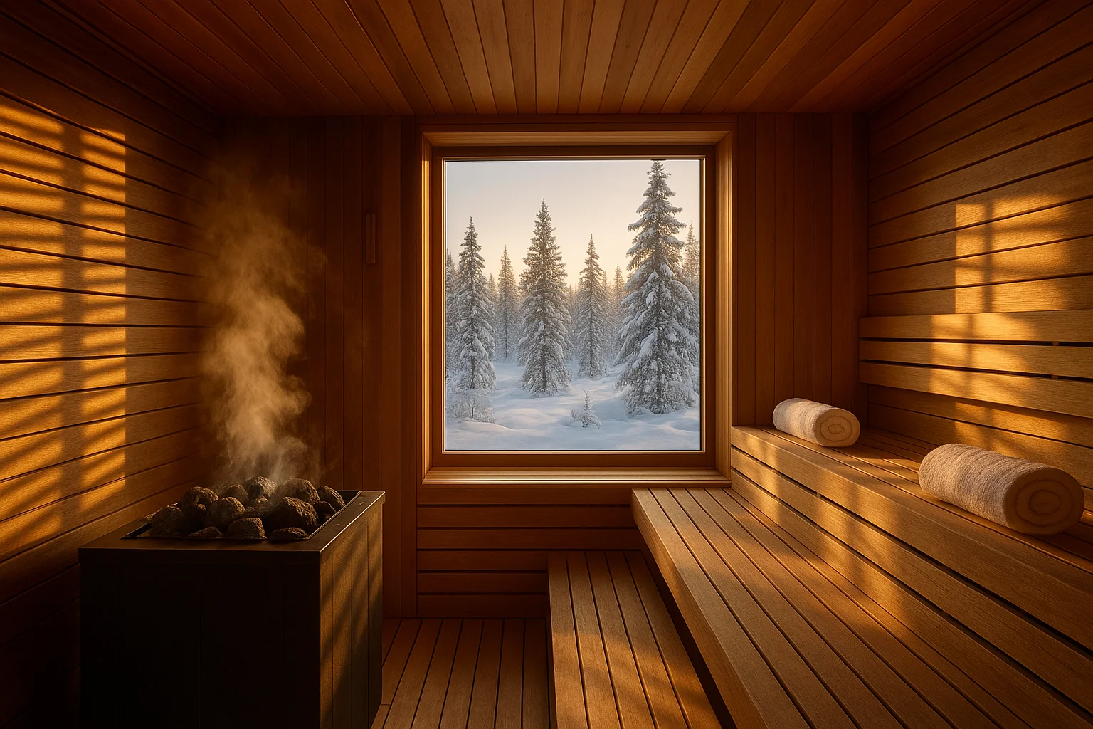 Heimsauna im warmen Licht — Ratgeber & Tests