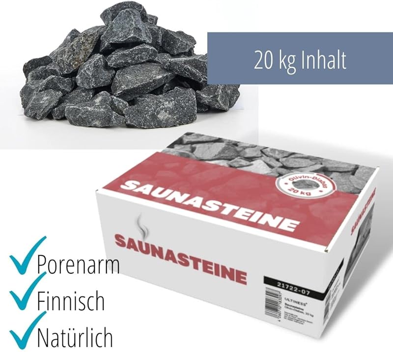 SPECKSTEIN-MIX Speckstein Saunasteine 20 kg