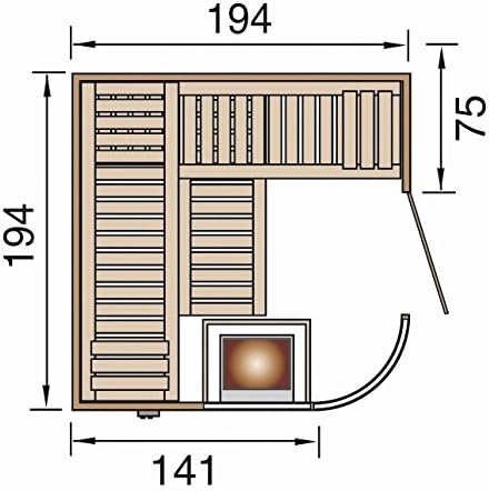 WEKA BioCube Kombi-Sauna